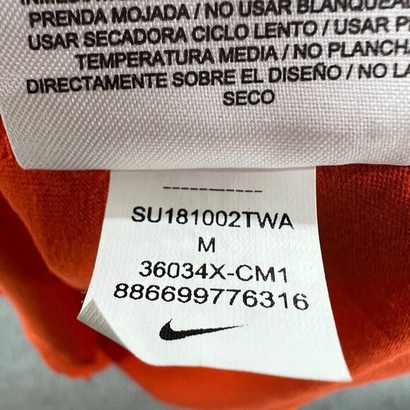Clemson Tigers Nike Womens Dri-Fit Short Sleeve Orange T-Shirt Size Medium M - Picture 11 of 13